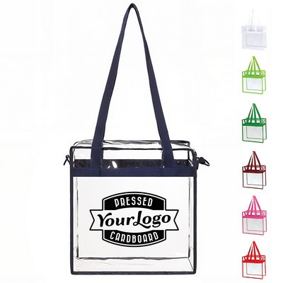 Clear PVC Tote Bag with Zipper
