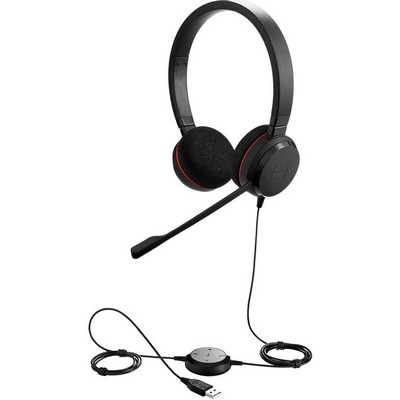 Jabra Evolve Uc Evolve 20 Wired Stereo Headphones, Black