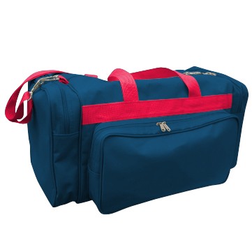 USA & Union Made 600 Denier Polyester Duffel Bag w/Pocket (22"x10.5")