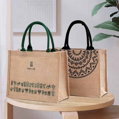 Jute Shopping Tote