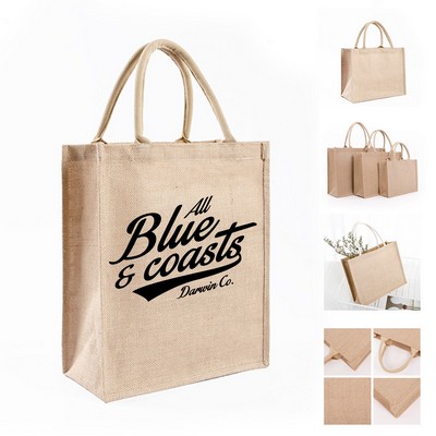 Jute Grocery Tote Bag