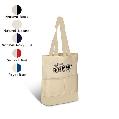 Lightweight Accent Color Tote