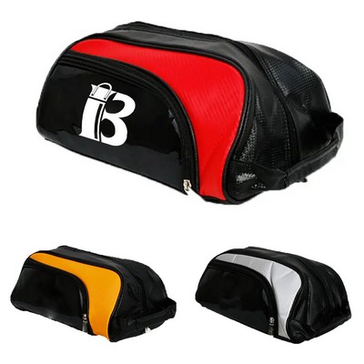 PU Leather Dustproof Golf Shoe Bag