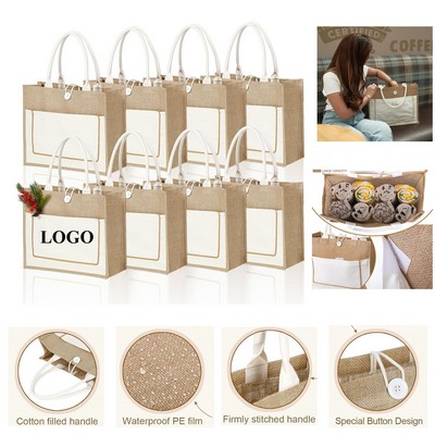 Reusable Jute Tote Bags