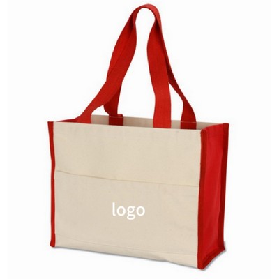 Cotton Gusset 16 oz. Accent Box Tote
