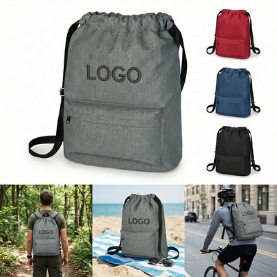 EcoVenture RPET Drawstring Backpack
