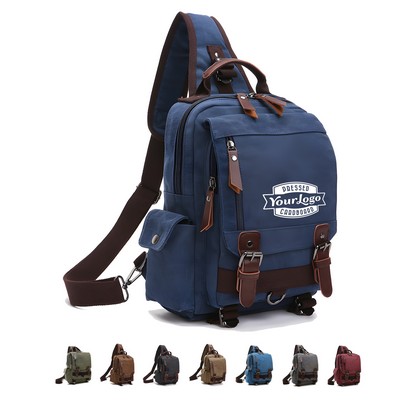 Canvas Messenger Backpack