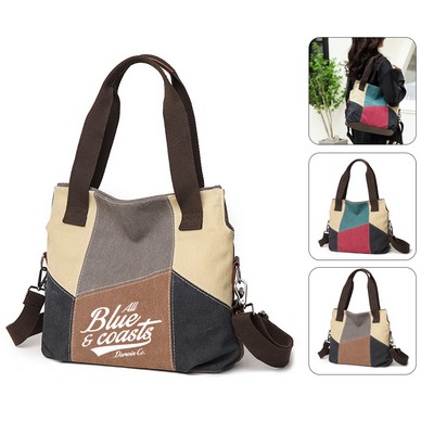 Retro Canvas Tote Bag