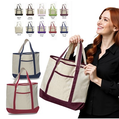 My Favorite Large Deluxe Cotton Canvas Tote