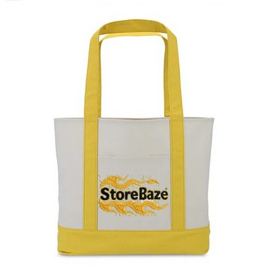 16 Oz Large Cotton Canvas Embroidery Tote Bag