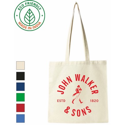 5 oz Cotton Tote Bag | Reusable Everyday Market Grocery Beach Natural (15x15)