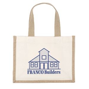 Reyna™ - Natural Tote - Screen Print (12" x 5" x 9")