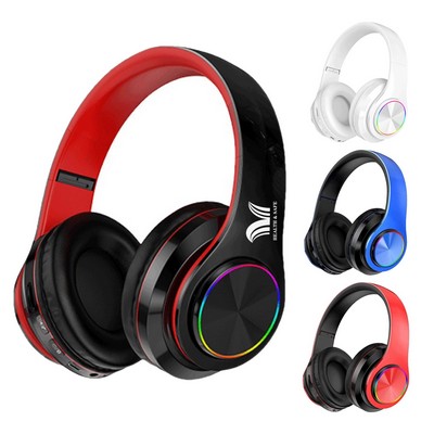 Over-Ear Bass Illuminated Bluetooth Headphones