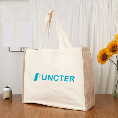 2" 1 Canvas/Burlap Tote Bag