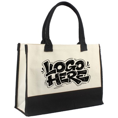Easy-Clean Lined Durable Canvas Tote Bag