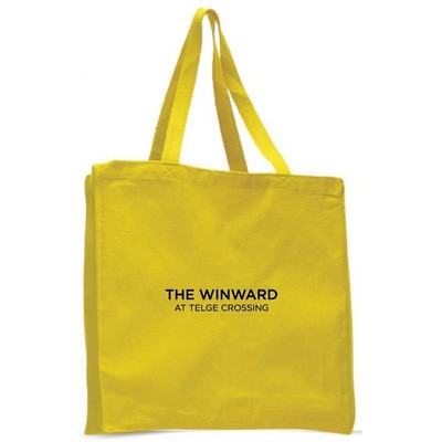 Cotton Canvas Gusset Tote