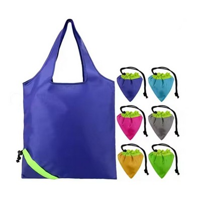 Foldable Shopper Tote Bag Heart Pouch