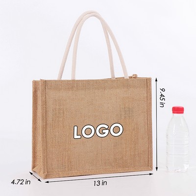Eco-Friendly Shopping Jute Tote Bag