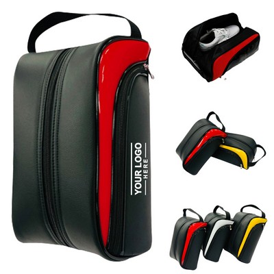 Golf Shoe Bag, Portable Travel Shoe Carrier with Zipper