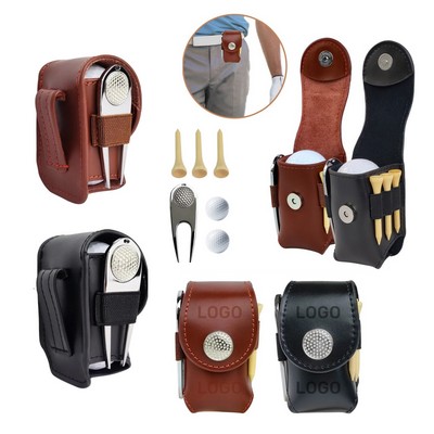 Leather Golf Accessory Pouch
