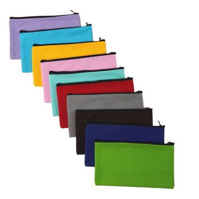 Canvas Zipper Pen Case